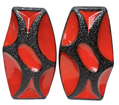 Lot 45 - ROTH KERAMIK - MODEL 311 - PAIR OF 1960S WEST GERMAN VASES