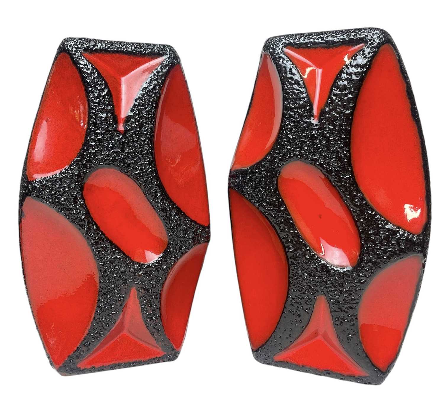 Lot 45 - ROTH KERAMIK - MODEL 311 - PAIR OF 1960S WEST GERMAN VASES