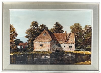 Lot 27 - N. BRADLEY-CARTER (20TH CENTURY) - UNTITLED OIL ON CANVAS LANDSCAPE PAINTING