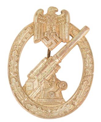 Lot 337 - WWII SECOND WORLD WAR GERMAN ARMY ANTI AIRCRAFT BADGE