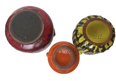 Lot 95 - KREUTZ KERAMIK - THREE 1960S WEST GERMAN VASES