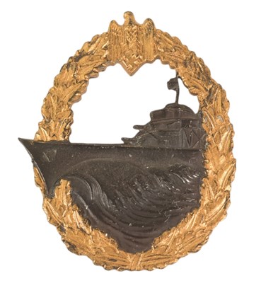 Lot 301 - WWII SECOND WORLD WAR KRIEGSMARINE DESTROYER BADGE