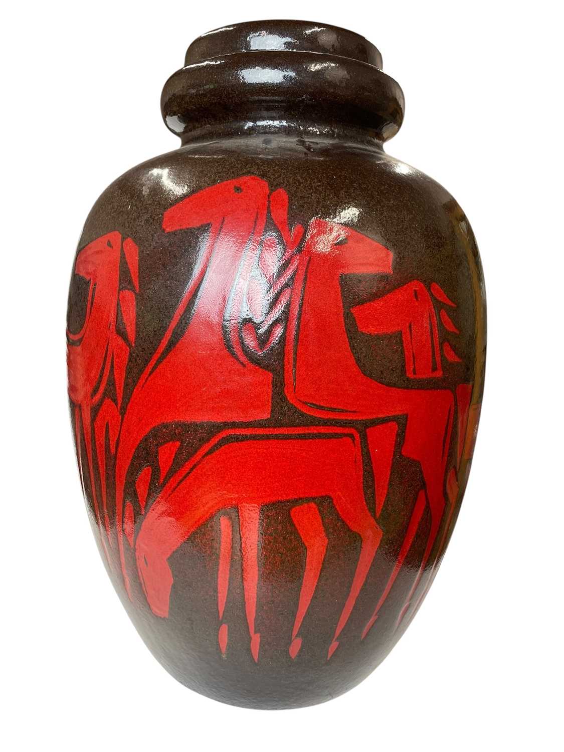 Lot 56 - SCHEURICH KERAMIK - MODEL 286 - LARGE WEST GERMAN VASE