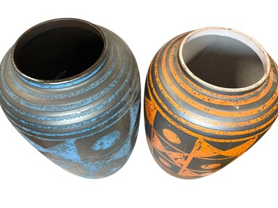 Lot 70 - SIERY FOR CARSTENS - MODEL 435 - PAIR OF WEST GERMAN VASES