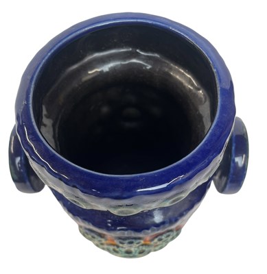 Lot 101 - DUMLER & BREIDEN - MODEL 90 - FAT LAVA SATURN VASE