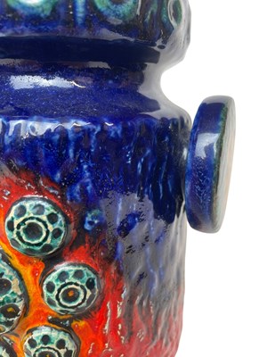 Lot 101 - DUMLER & BREIDEN - MODEL 90 - FAT LAVA SATURN VASE