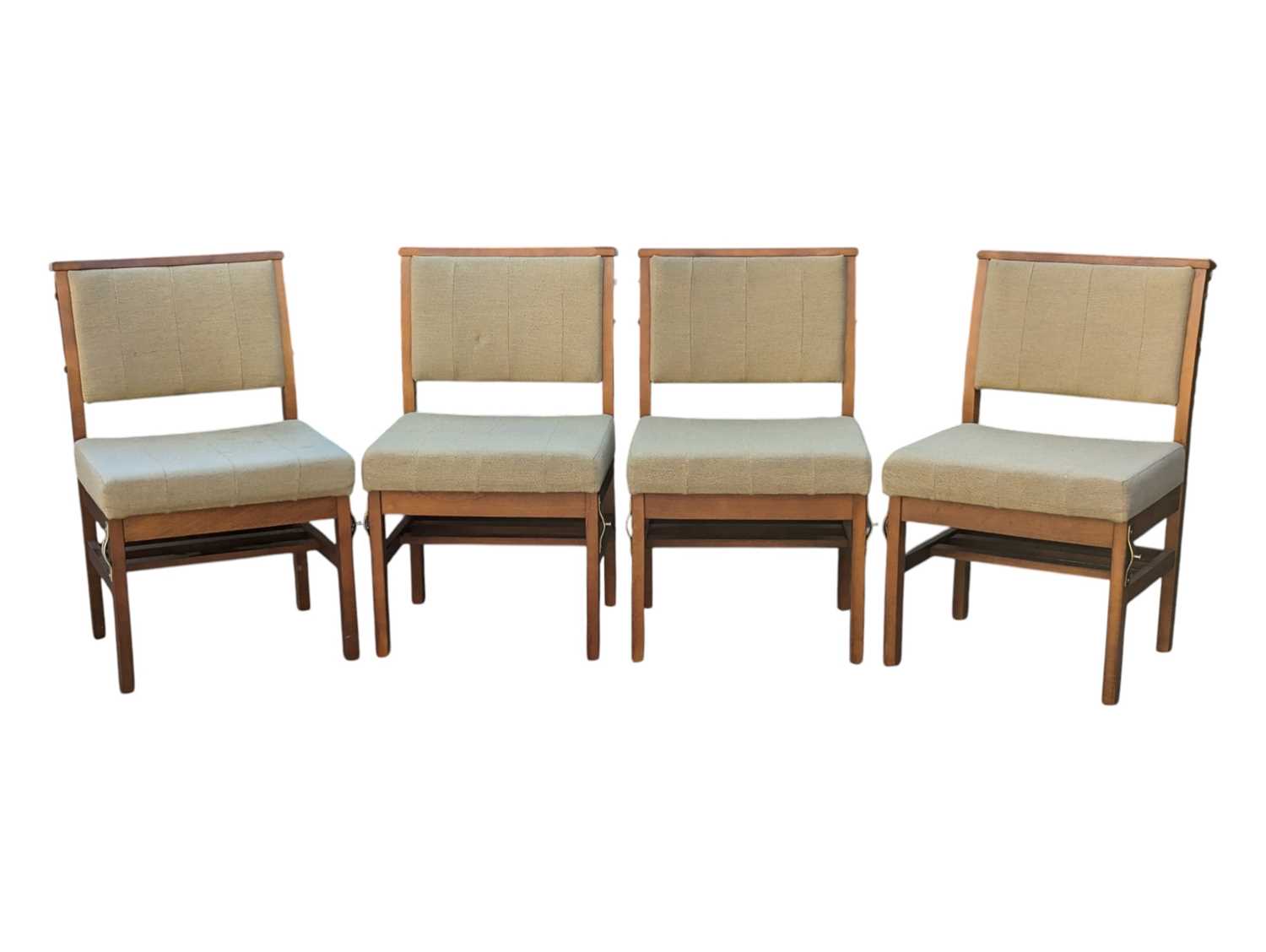 Lot 568 - ROSEHILL FURNITURE - SET OF FOUR MODERN CHURCH FAITH CHAPEL CHAIRS