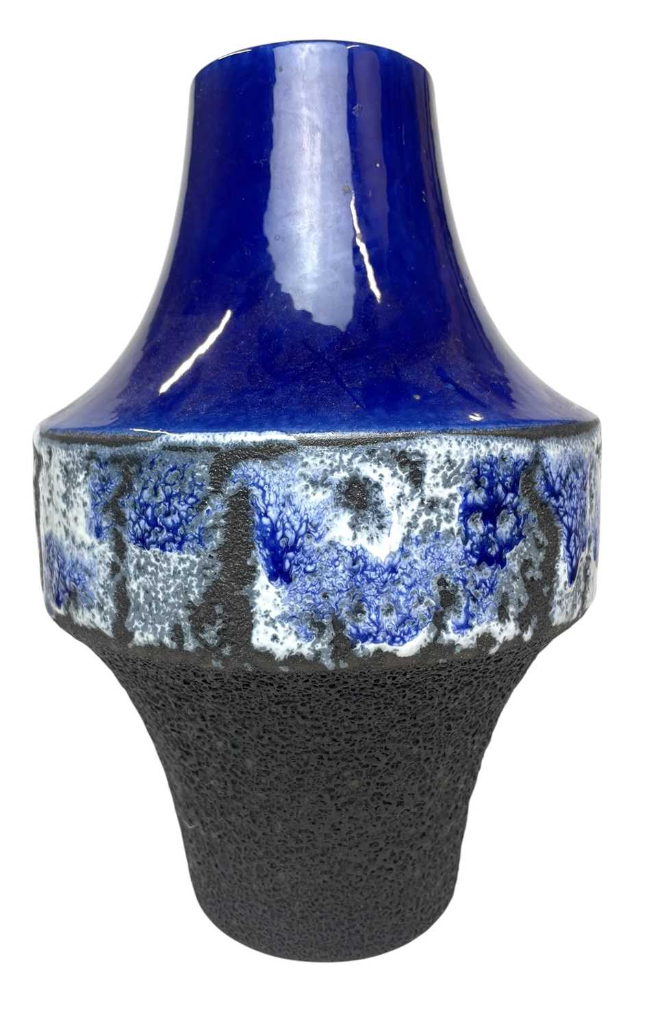Lot 24 - WEST GERMAN POTTERY MAKER - 1960S TEXTURED RED VASE