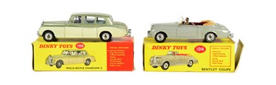 Lot 267 - DIECAST - X2 VINTAGE DINKY TOYS DIECAST MODEL CARS