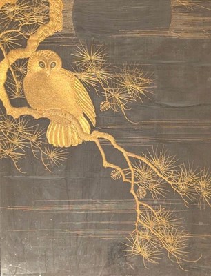 Lot 54 - FRAMED JAPANESE NEEDLEWORK SAMPLER / TAPESTRY FRAGMENT
