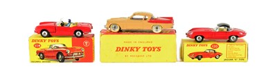 Lot 289 - DIECAST - X3 VINTAGE DINKY TOYS DIECAST MODEL CARS