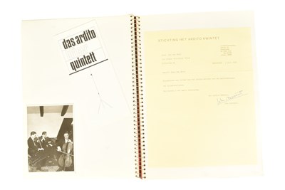 Lot 189 - MUSICIANS - LARGE ALBUM OF MID-CENTURY MUSICIAN AUTOGRAPHS