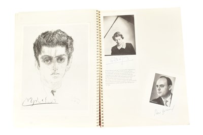 Lot 189 - MUSICIANS - LARGE ALBUM OF MID-CENTURY MUSICIAN AUTOGRAPHS