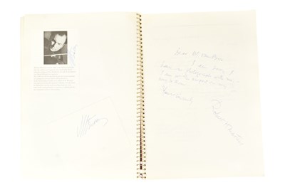 Lot 189 - MUSICIANS - LARGE ALBUM OF MID-CENTURY MUSICIAN AUTOGRAPHS