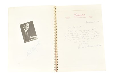 Lot 189 - MUSICIANS - LARGE ALBUM OF MID-CENTURY MUSICIAN AUTOGRAPHS