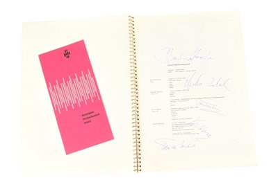 Lot 189 - MUSICIANS - LARGE ALBUM OF MID-CENTURY MUSICIAN AUTOGRAPHS