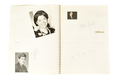 Lot 189 - MUSICIANS - LARGE ALBUM OF MID-CENTURY MUSICIAN AUTOGRAPHS