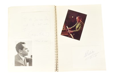 Lot 189 - MUSICIANS - LARGE ALBUM OF MID-CENTURY MUSICIAN AUTOGRAPHS