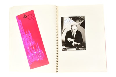 Lot 189 - MUSICIANS - LARGE ALBUM OF MID-CENTURY MUSICIAN AUTOGRAPHS