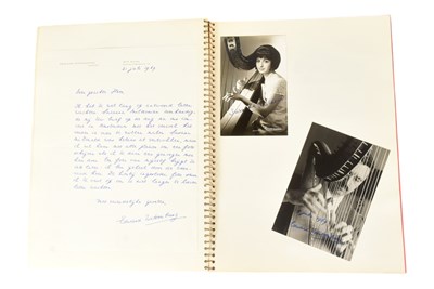 Lot 189 - MUSICIANS - LARGE ALBUM OF MID-CENTURY MUSICIAN AUTOGRAPHS