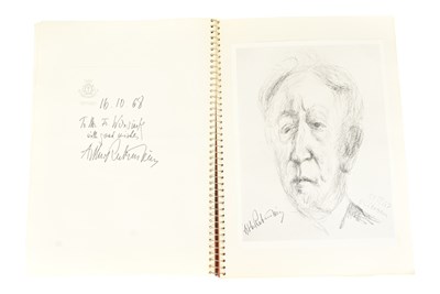 Lot 189 - MUSICIANS - LARGE ALBUM OF MID-CENTURY MUSICIAN AUTOGRAPHS
