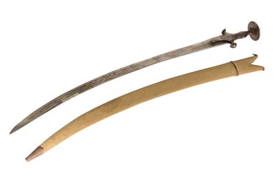 Lot 78 - 19TH CENTURY INDIAN MILITARY TULWAR SWORD