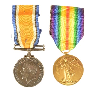 Lot 546 - WWI FIRST WORLD WAR MEDAL PAIR - LABOUR CORPS