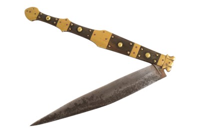 Lot 405 - 19TH CENTURY SPANISH NAVAJA FIGHTING KNIFE