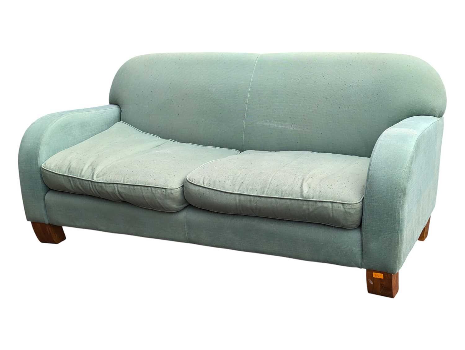Lot 804 - DELCOR - A CONTEMPORARY DESIGNER DELCOR DECO STYLE SOFA SETTEE