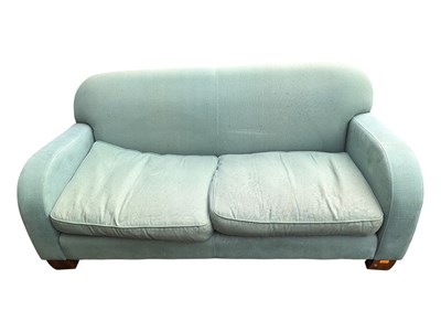 Lot 804 - DELCOR - A CONTEMPORARY DESIGNER DELCOR DECO STYLE SOFA SETTEE