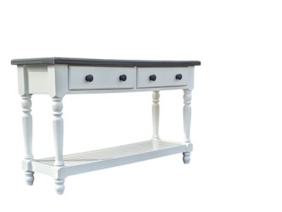 Lot 743a - 19TH CENTURY STYLE PAINTED PINE CONSOLE / HALL TABLE