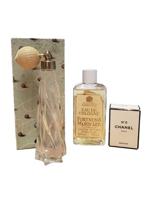 Lot 265 - TWO LATE 20TH CENTURY PERFUME BOTTLES AND ATOMIZER