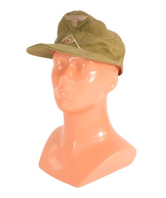 Lot 465 - WWII SECOND WORLD WAR GERMAN AFRIKA KORPS M41 TROPICAL CAP