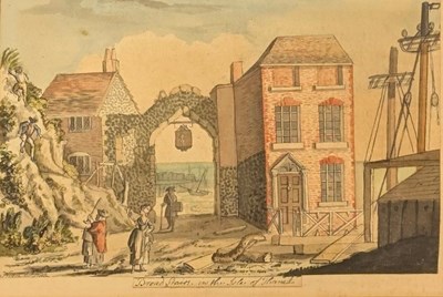 Lot 143 - AFTER JOHN NIXON (1760-1818) - BROADSTAIRS, ISLE OF THONET - WATERCOLOUR PAINTING