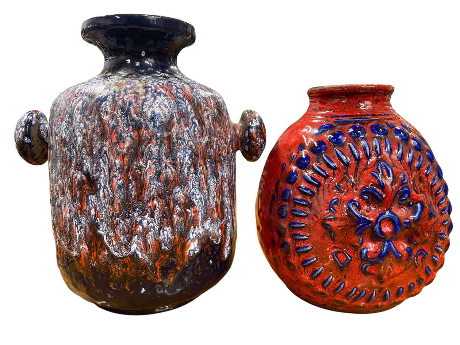 Lot 94 - CARSTENS TONNIESHOF - PAIR OF 1960S WEST GERMAN VASE