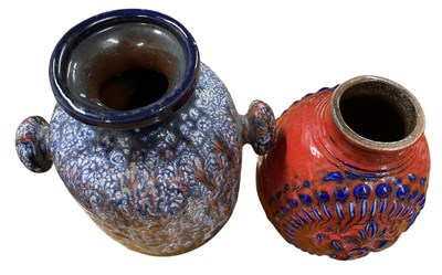 Lot 94 - CARSTENS TONNIESHOF - PAIR OF 1960S WEST GERMAN VASE