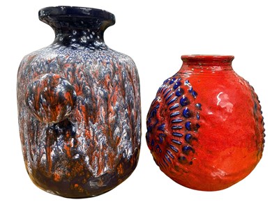 Lot 94 - CARSTENS TONNIESHOF - PAIR OF 1960S WEST GERMAN VASE