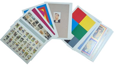 Lot 184 - PETER BLAKE (B. 1932) - THE ALPHABET 26 POSTCARDS WITH AUTHOGRAPHED CARD (1991)