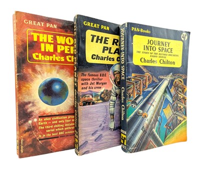 Lot 188 - SCIENCE FICTION. CHILTON, CHARLES - JOURNEY INTO SPACE TRILOGY, SIGNED