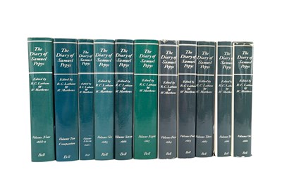 Lot 28 - THE DIARY OF SAMUEL PEPYS [LATHAM & MATTHEWS 1970-1983] - 11 VOL SET, SIGNED