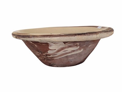 Lot 56 - 19TH CENTURY FRENCH FARMHOUSE TERRACOTTA PANCHEON BOWL