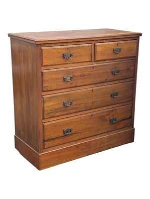 Lot 742a - VICTORIAN 19TH CENTURY MAHOGANY CHEST OF DRAWERS