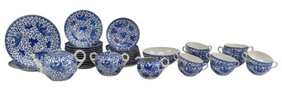 Lot 75 - 20TH CENTURY JAPANESE BLUE & WHITE PORCELAIN TEA SERVICES