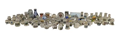 Lot 80 - LARGE COLLECTION OF HALLMARKED SILVER RIMMED EGG CUPS & OTHERS