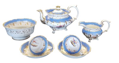 Lot 61 - 1830's 19TH CENTURY MINTON PORCELAIN TEA SET SERVICE