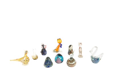 Lot 63 - COLLECTION OF LATE 20TH CENTURY MDINA, MURANO AND OTHER STUDIO GLASS