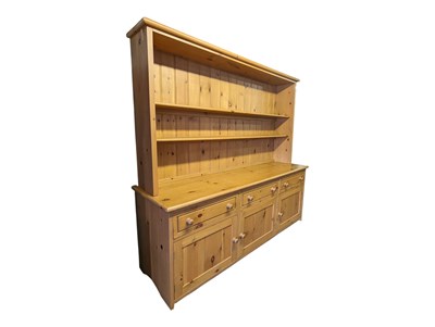 Lot 744a - LARGE CONTEMPORARY COUNTRY PINE WELSH DRESSER