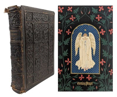 Lot 33 - 1845 BOOK OF COMMON PRAYER, PAPIER-MACHE BINDING, CHROMOLITHOGRAPH PLATES