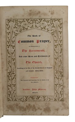 Lot 33 - 1845 BOOK OF COMMON PRAYER, PAPIER-MACHE BINDING, CHROMOLITHOGRAPH PLATES