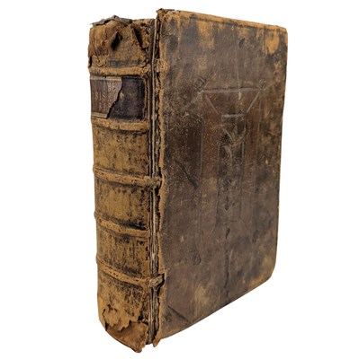 Lot 50 - ENGLISH BIBLES 1575 BISHOP'S BIBLE - WITH A WHOLE BOOKE OF PSALMES